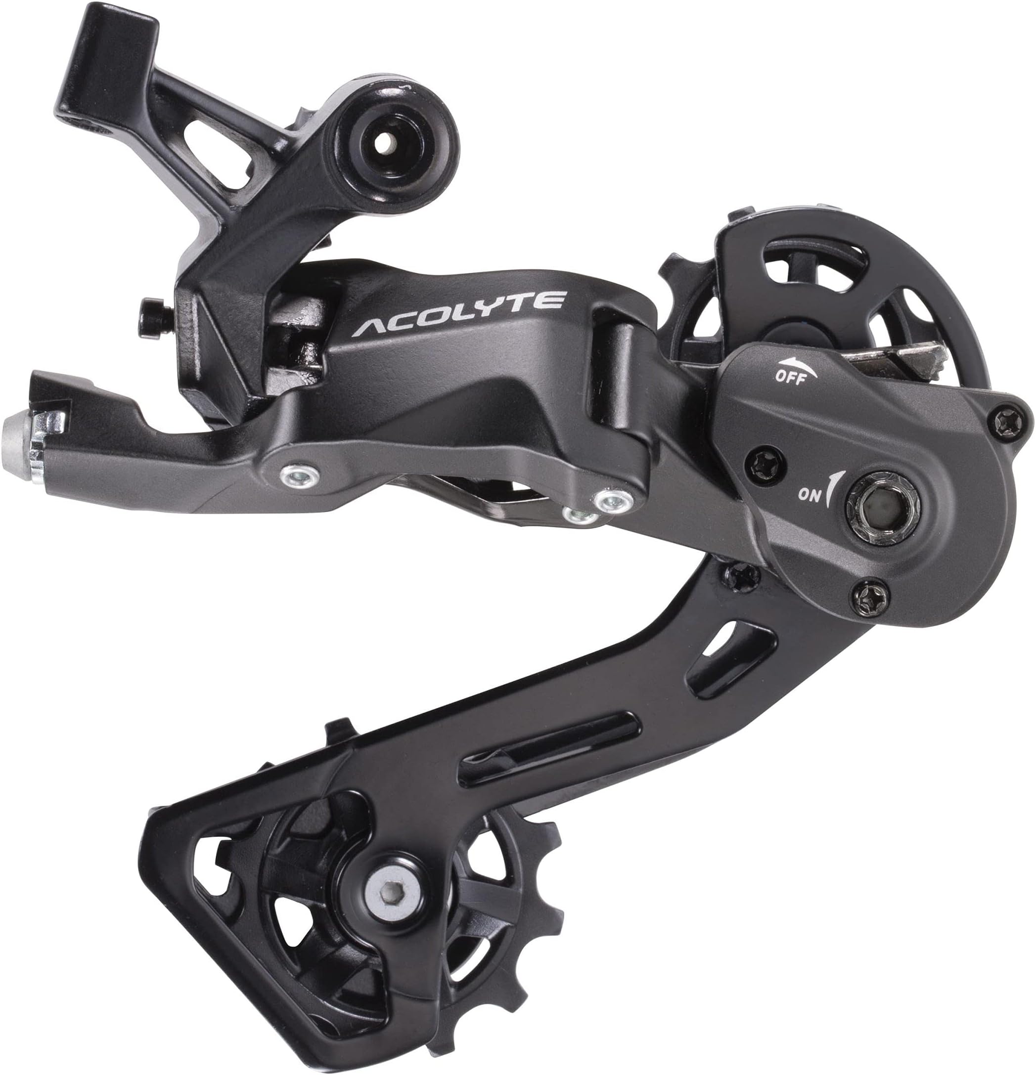 microSHIFT | Acolyte Rear Derailleur | 8 Speed | Medium Cage | with Spring Lock Chain Retention