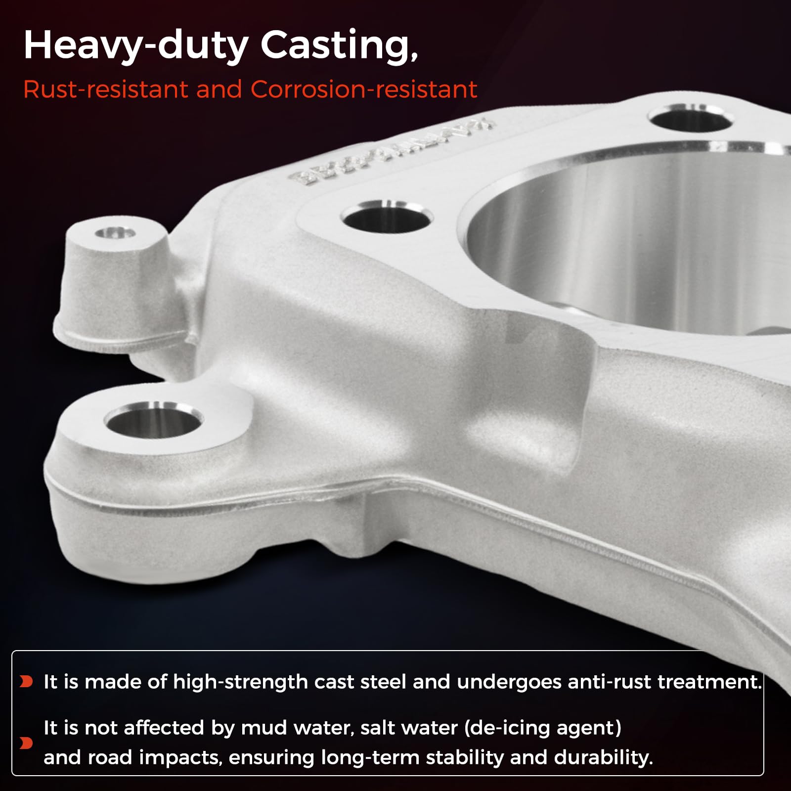 Nudillo de dirección lateral izquierdo para Ford Explorer 2011-2019 y Police Interceptor Utility 2013-2019 - Portador de eje delantero izquierdo, reemplaza MEF-23 BB5Z-3K186-A / BB5Z3K186A
