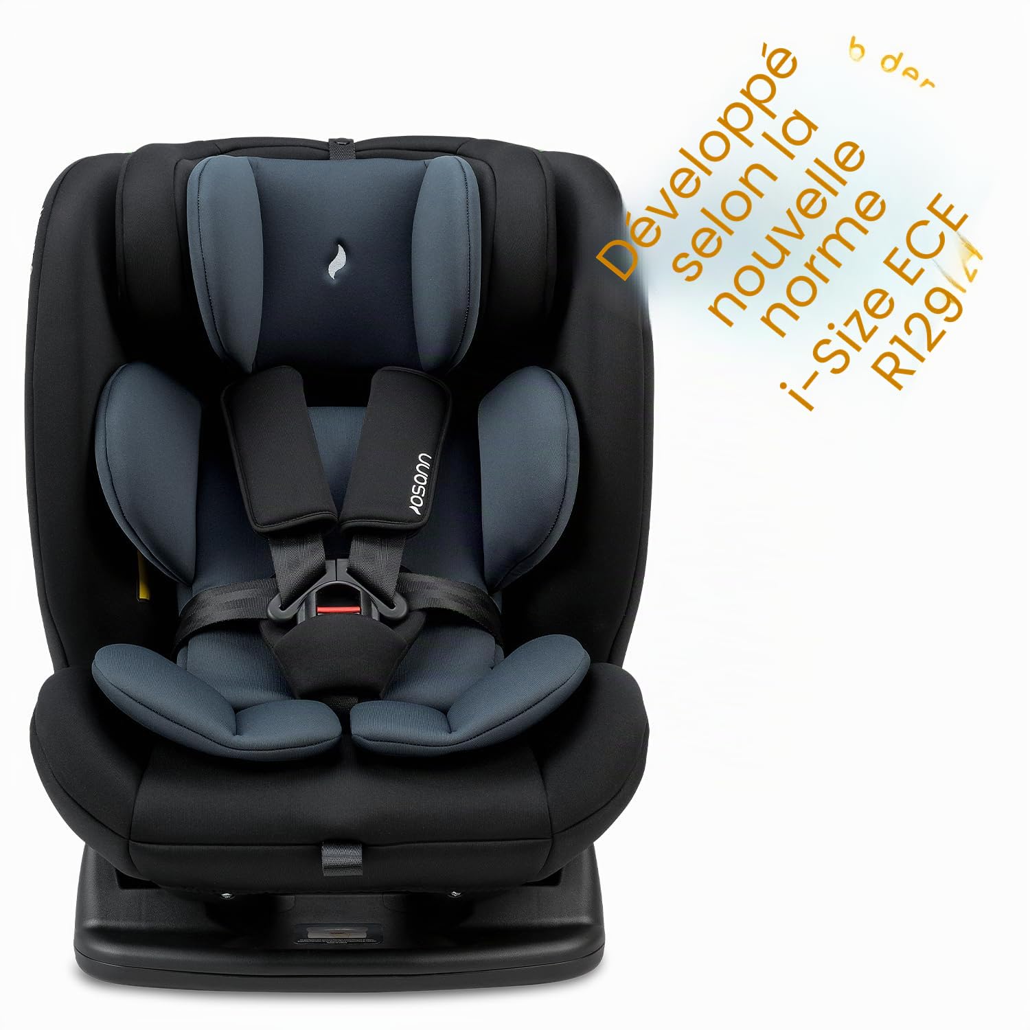 OSANN - Siège auto bébé/enfant Huddle 2 i-Size - 40-150 cm - 0 à 12 ans - Groupe 1/2/3 Noir, Hauteur 15 positions, Harnais 5 poins, Ceinture 3 points, Dos/face à la route)