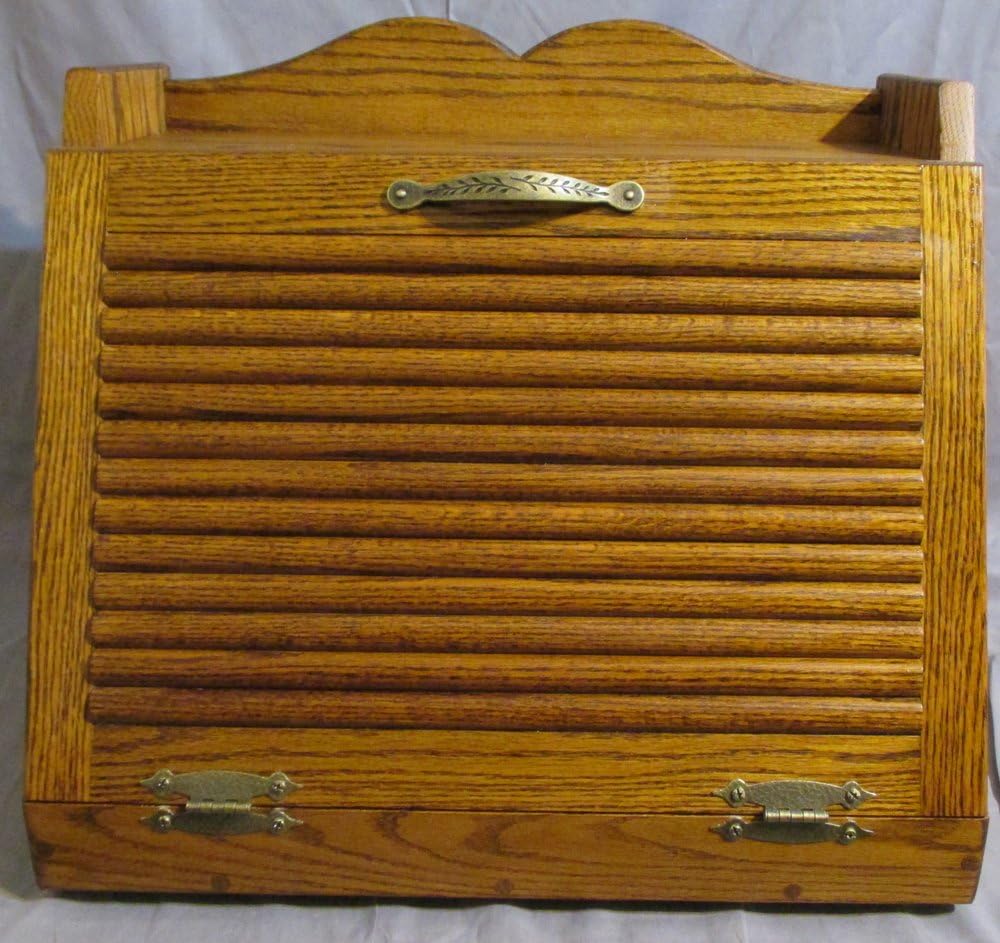 Oak Bread Box (Dark) (Large)