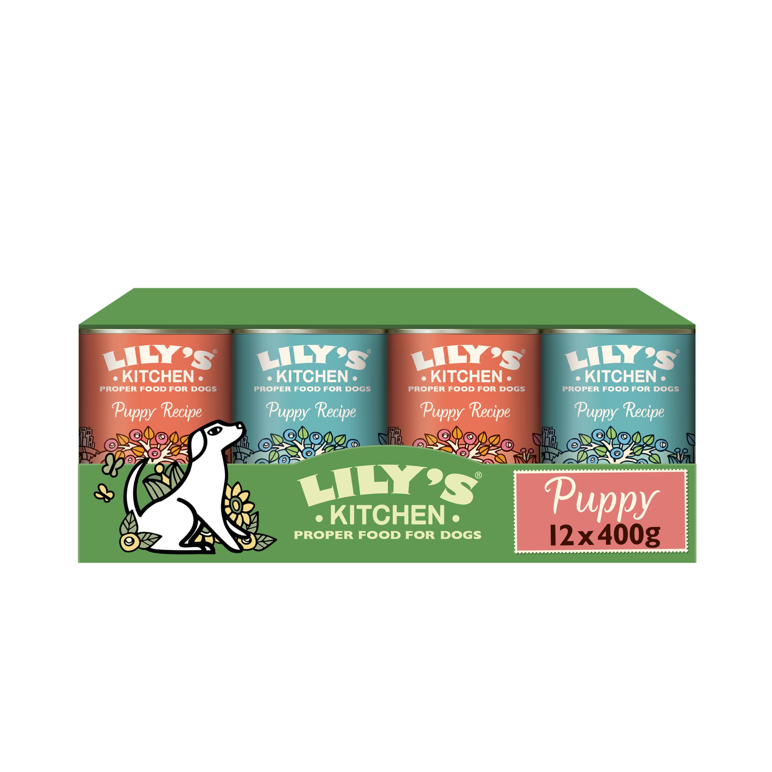 Lily's Kitchen Puppy Wet Food Multipack 12x400g Tins Turkey Duck Chicken