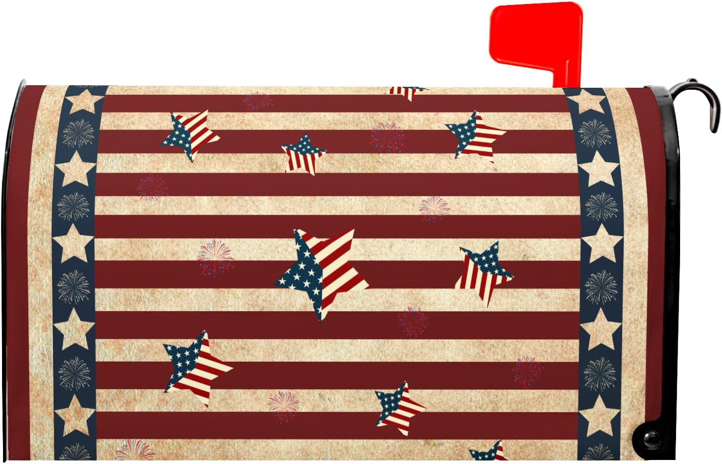 American Flag Mailbox Covers Magnetic Standard Size 21 X 25.5 Inch 4th of July Independence Day Patriotic Magnetic Mailbox Cover Wraps Post Box Cover Decoration Outdoor Garden Home Yard Outside