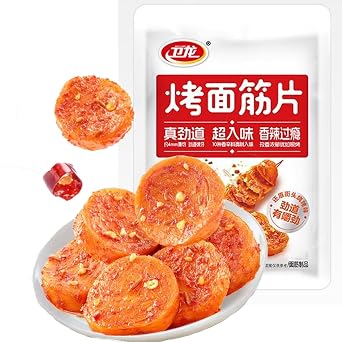 Phuumy 5.29oz Spicy Snacks,Classic Handmade Spicy Gluten Latiao Delicious,La Tiao,Soft And Juicy Mouth,Chinese Food