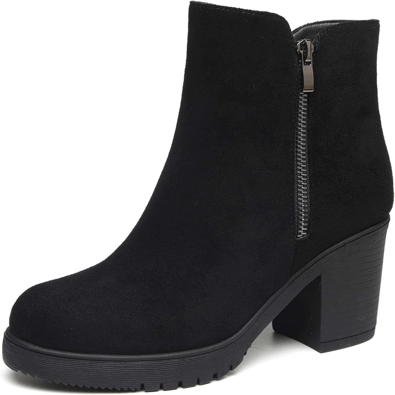TYNDALL Women's Low Heel Platform Chunky Heel Ankle Boots Booties for Women