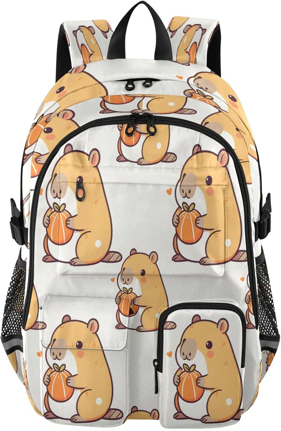 ALAZA Cute Beaver Backpack with Mulitiple Pockets for School Outdoor College Travel Bookbag 14 inch Laptop Backpack for Men and Women