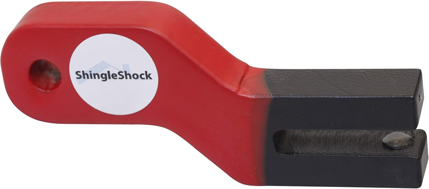 ShingleShock Roof Shingle Installer Roofing Tool, Steel Black, Rubber