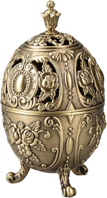 Feyarl Incense Burner Metal Frankincense Insence Burner Holder, ideal for Spa Yoga and Aromatherapy