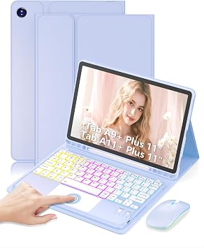 Tablet Case Keyboard for Samsung Galaxy Tab A11+ 5G/ A9+ Plus 11 Inch
