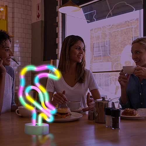 Miniatura 3 de Luz de neón con base de neón, luces de noche, decoración de pared, decoración del hogar, luz led