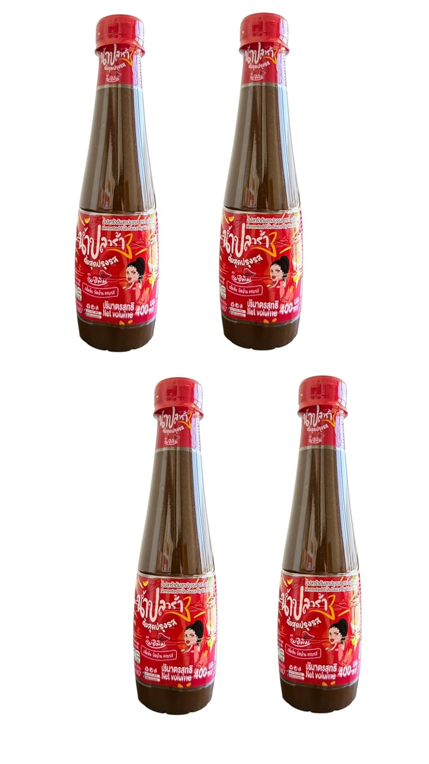AquaNation Listing For E-Pim Thai Fermented Fish Sauce (Nam Pla Ra) – Pack of 4, 500g Each – Authentic Thai Pla Ra with Rich Umami Flavor – Traditional Fermented Fish Sauce for Som Tum, Lao & Thai Dishes