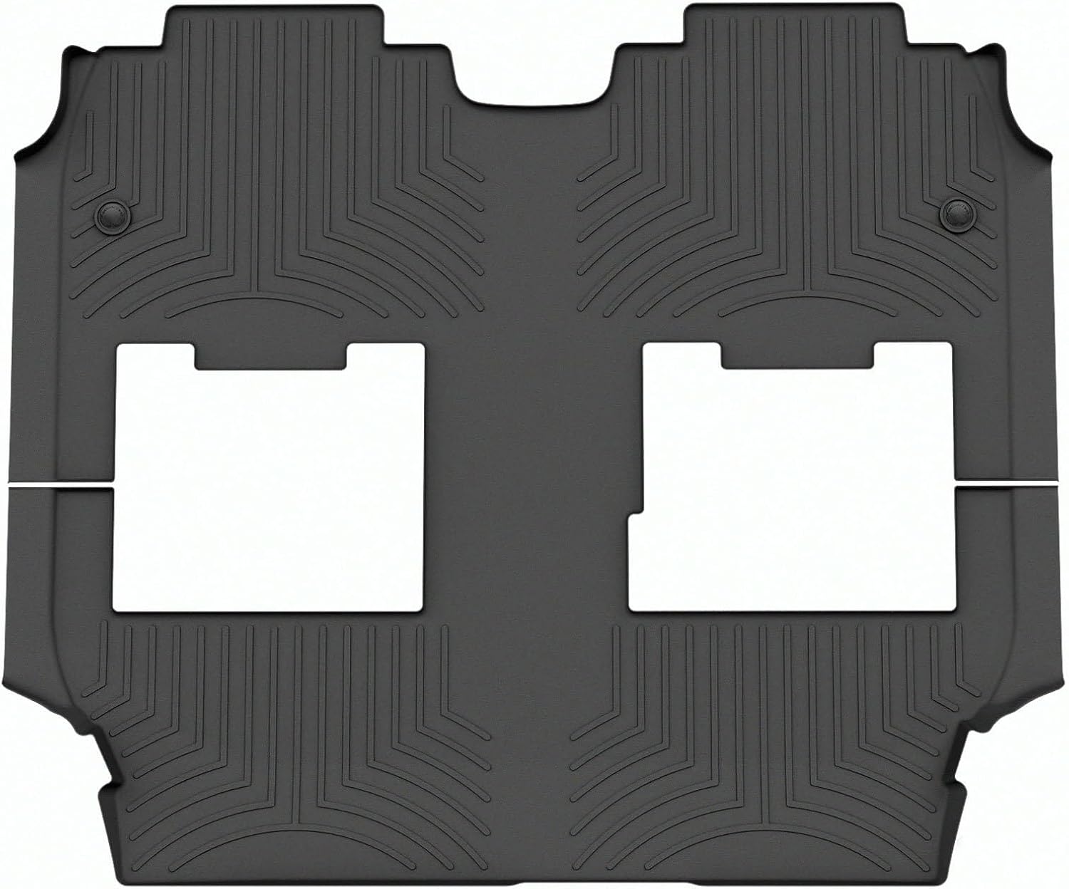 WeatherTech Custom Fit FloorLiners for Chrysler Pacifica Hybrid, Pacifica Hybrid, Pacifica - 2nd/3rd Row (4416622), Black