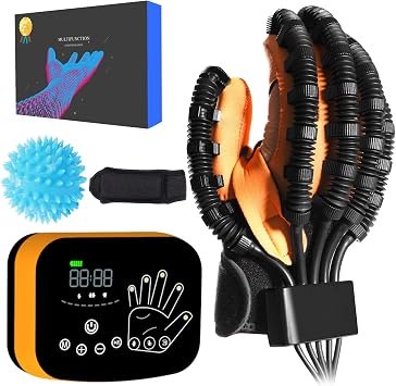 MZU Upgraded Rehabilitation Glove, Hemiplegia Recovery Equipment, Finger Massager For Stroke,Dementia, Hand Exercise For Stroke Hand, Stroke Recovery Devide, Cerebral Palsy Physical Therapy Glove.