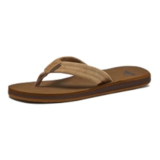 Quiksilver Carver Sandalas de ante para hombre, con soporte de arco, sandalias atléticas para hombre, talla 6 a 16, chanclas de pata de gallo para hombre