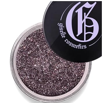 Black Cherry Loose Mineral Eyeshadow Palette - Versatile Make Up Kit with Highlighter Makeup, Glitter, Shimmer, and Colorful Shades