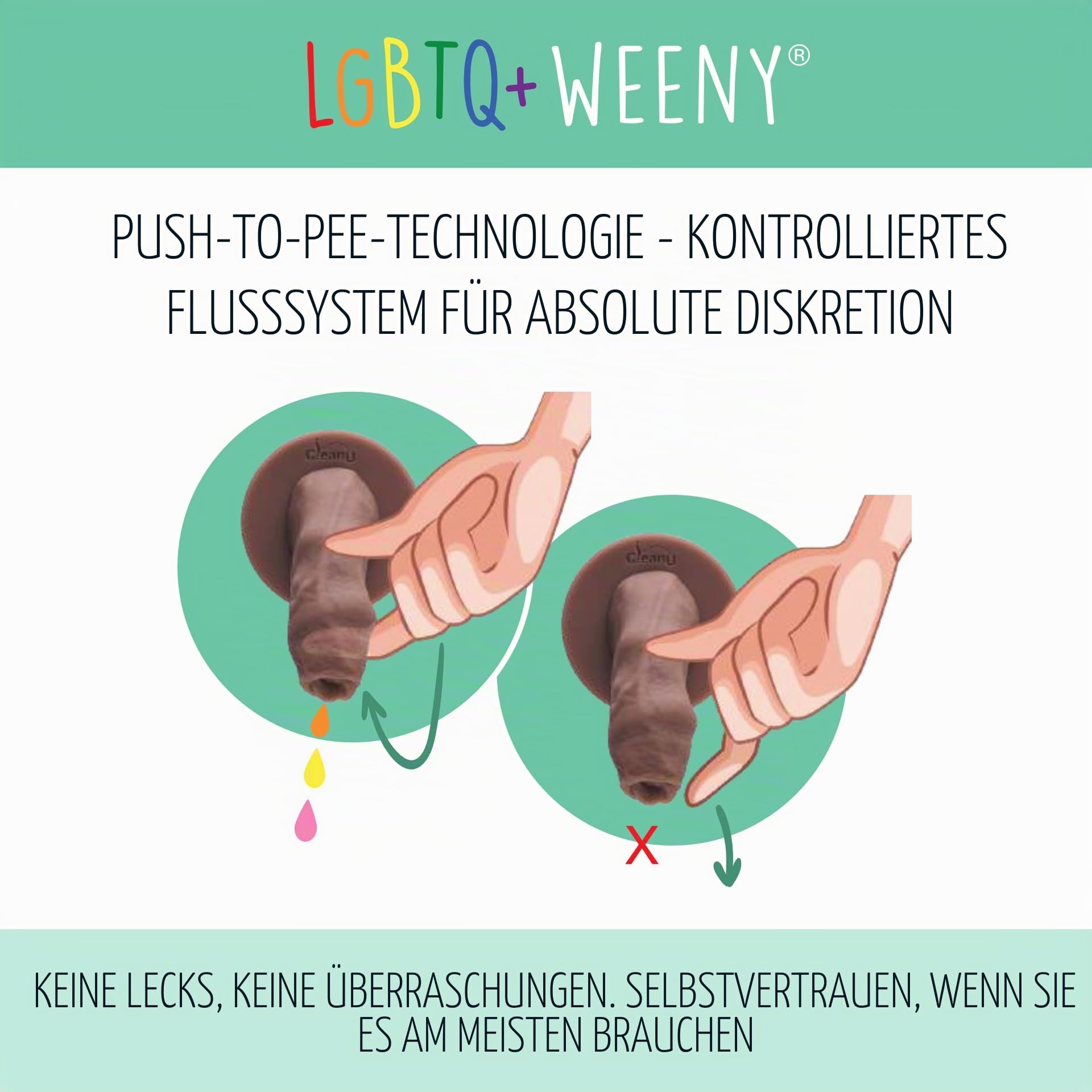 LGBTQ+ Weeny FTM STP Silikon Packer (light ivory amor)