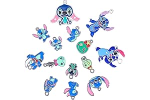 14 Count Assorted Anime Stitch Charms