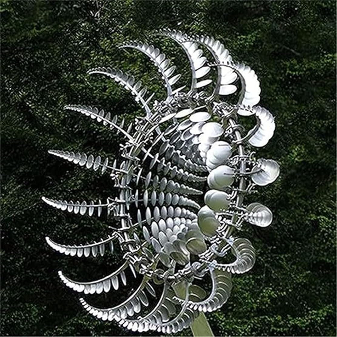 3D único Y Mágico Molino De Viento De Metal Spin, Wind Spinners para Jardín, Molino De Viento Wind Spinner, Escultura De Viento Spinner, Wind Spinners Estacas Adornos para Patio (Motobike)