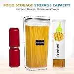 Shazo 4 Pack 2.8L Airtight Food Storage Containers with Lids – Spaghetti & Pasta Containers for Pantry Organization, BPA Free Kitchen Canisters for Cereal, Flour, Sugar, Rice & Dry Food Storage