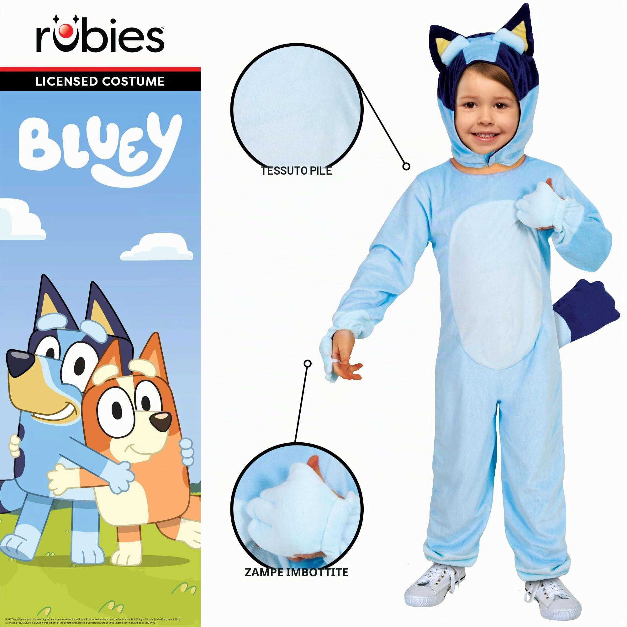 Rubies Official Bluey Child Costume, Kids Fancy Dress