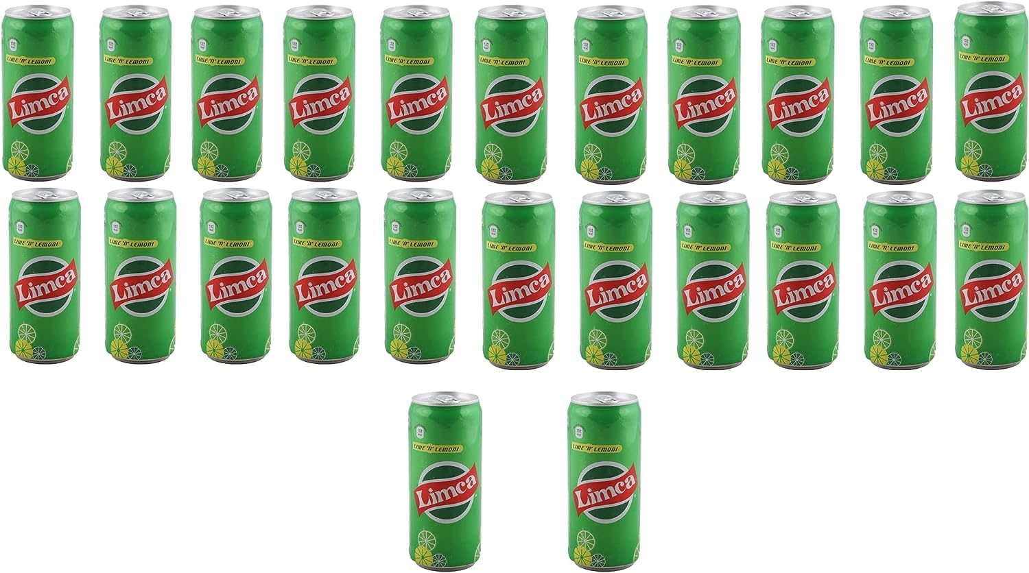 Delicious Flavored Drinks - Soft Refreshing & Irresistible Taste Beverages - Fun Drinking During Hot Summers Or Take Them on Picnics & Trips - A Cool Drink To Break Your Thirst (Limca Can 330ml_P 24)
