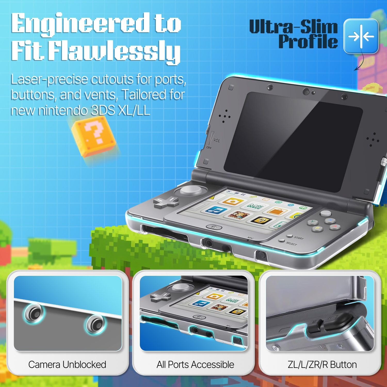 Amazon.com: TNP Case Compatible with New Nintendo 3DS XL LL 2015
