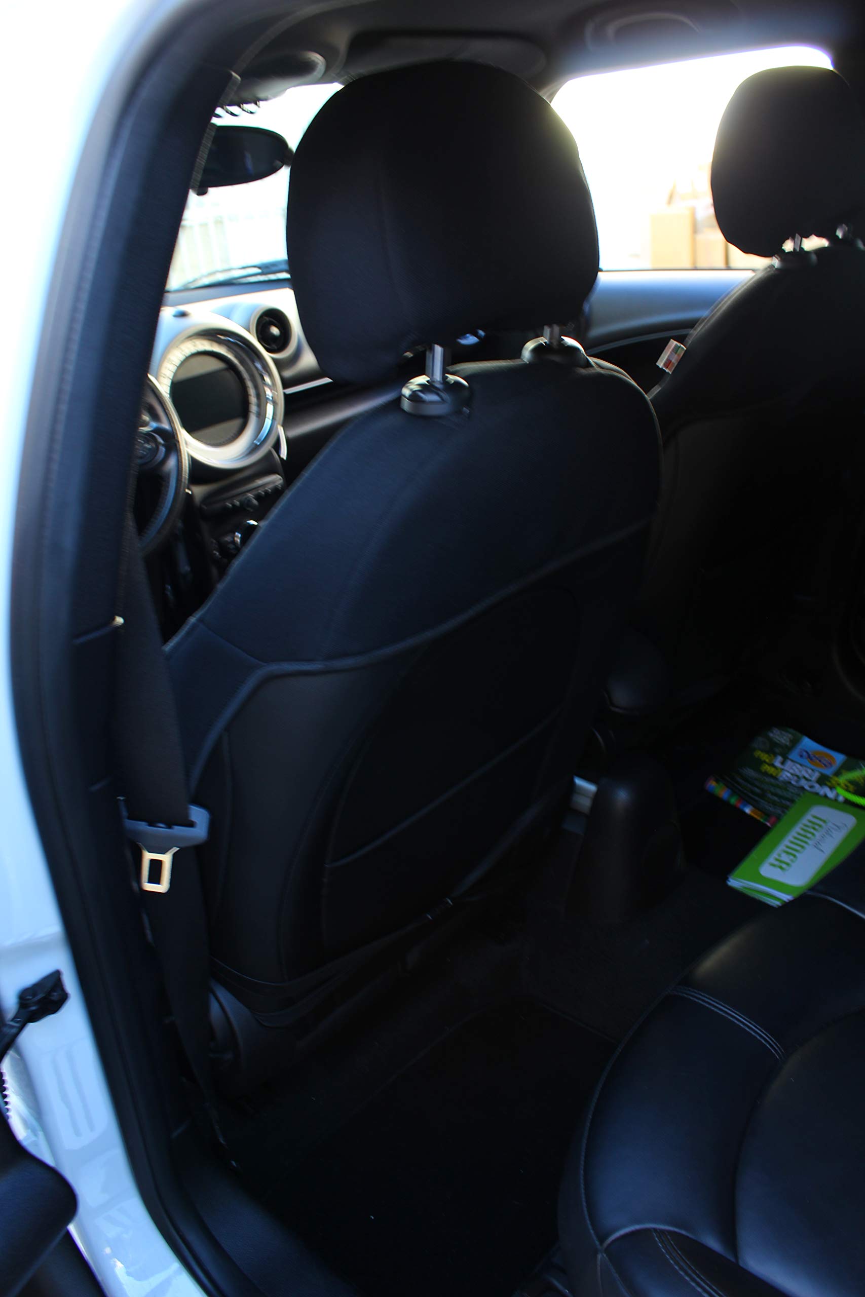 Italfodere - Coppia di Coprisedili Auto Anteriori - Compatibili con Mini Countryman - Fatti a Mano - Accoppiato Triplo - Gommapiuma e Poliestere - Accessori Auto Interno - Made in Italy
