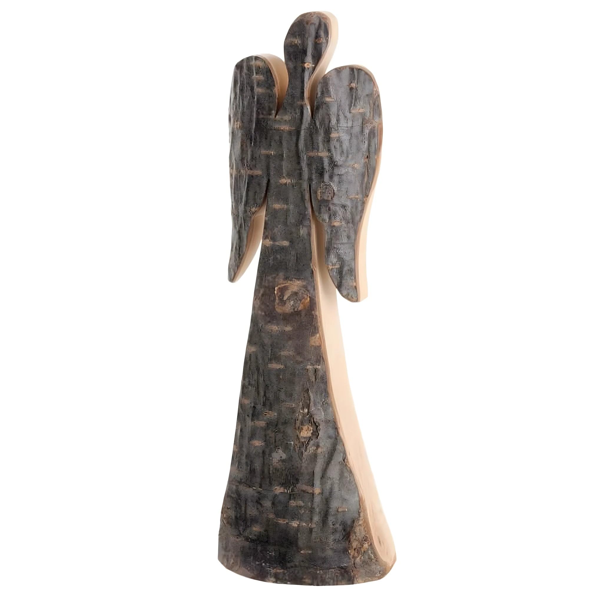Dolfi Wooden Guardian Angel 18 cm 18 cm | Natural Wood in Val Gardena | Nativity Figure