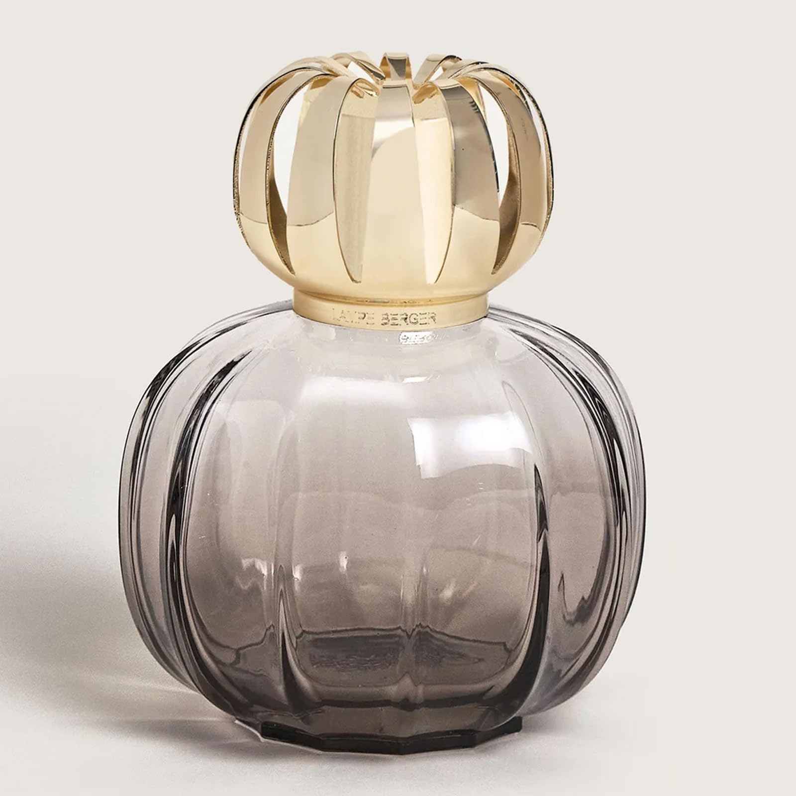 MAISON BERGER – Lampe Berger Corali Grau – Katalytische Lampe 2-in-1, die parfümiert und hilft, die Luft zu reinigen, mit Nachfüllpackung, 250 ml / 8,45 fl oz Samt des Orients – lackiertes Glas
