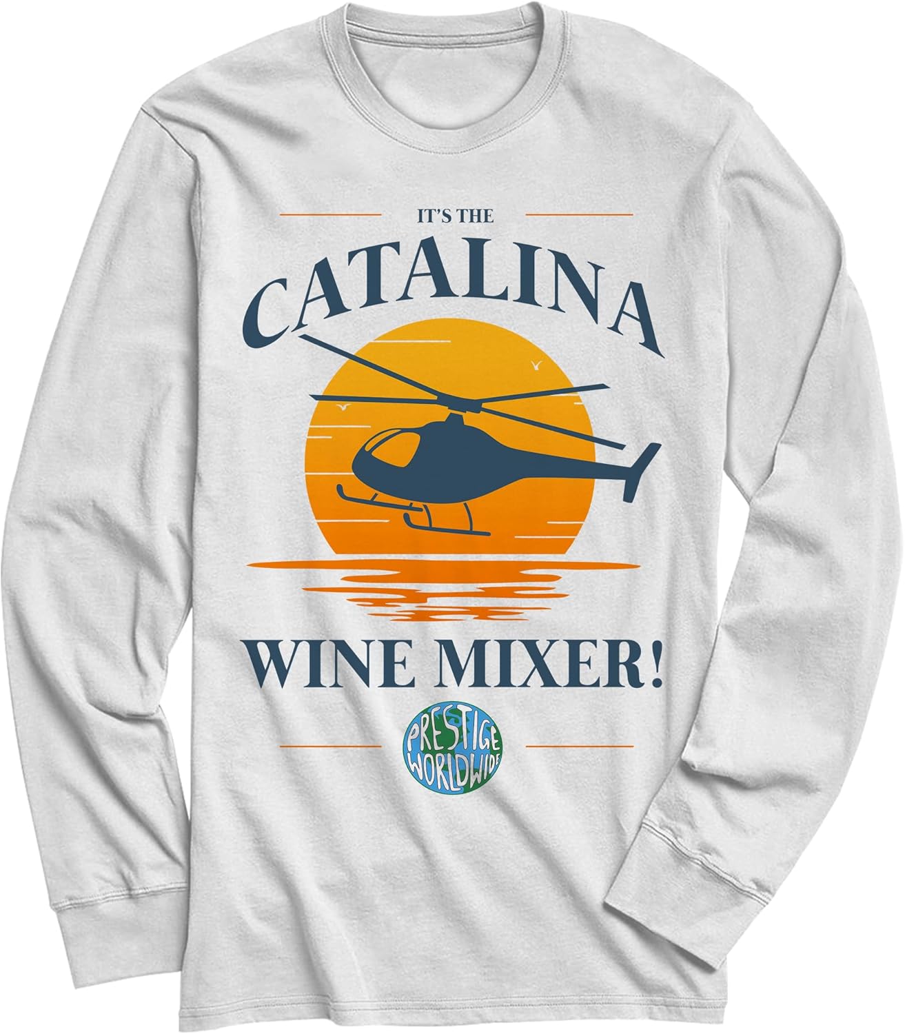 Step Brothers Catalina Wine Mixer Sunset Graphic Adult T-Shirt