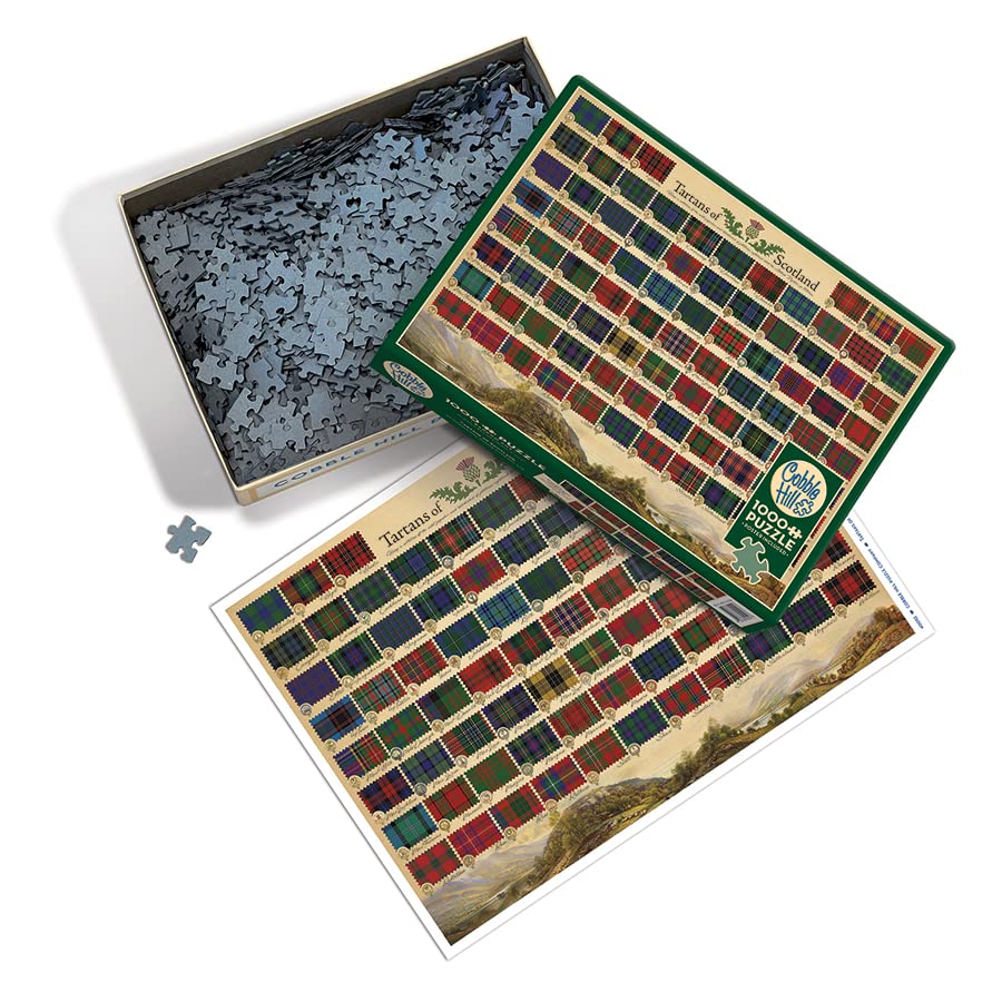 Cobble Hill 1000 Piece Puzzle - Tartans of Scotland - Sample Poster Included, 26.625 x 19.25 - Image 2