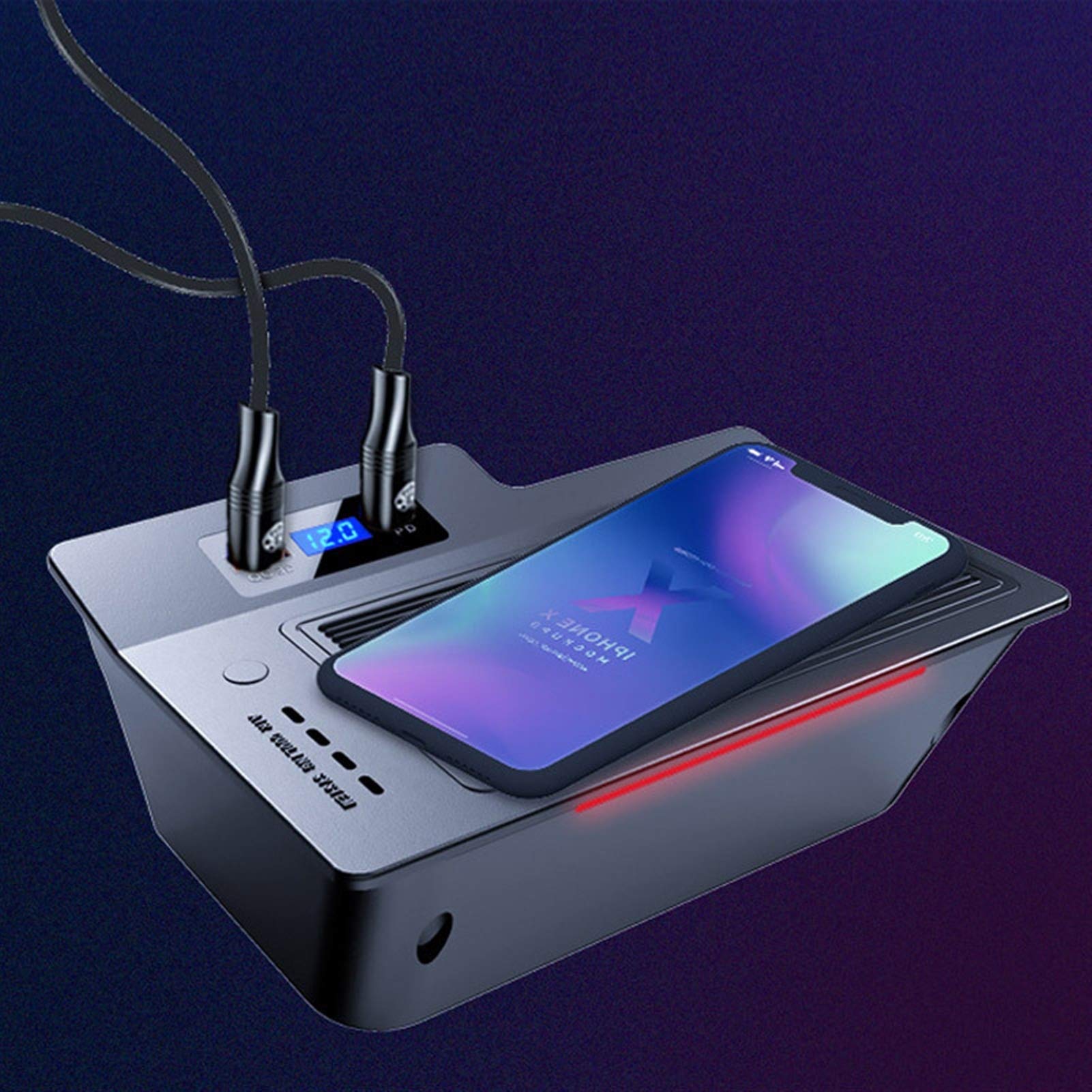 Ładowarka bezprzewodowa QI do samochodu CRV Akcesoria CR-V 2020-2017 Modyfikacja wnętrza 15 W Szybka płytka ładująca telefon Kierownica po lewej stronie Panel ładowania samochodu Uchwyt na tel