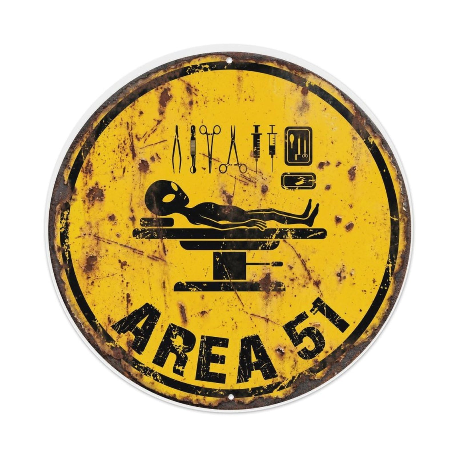 Alien Area 51 AutopsyMetal Tin Sign