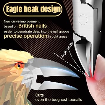 Nail Clippers for Thick Nails Heavy Duty,Ingrown Thick Toenails Scissors