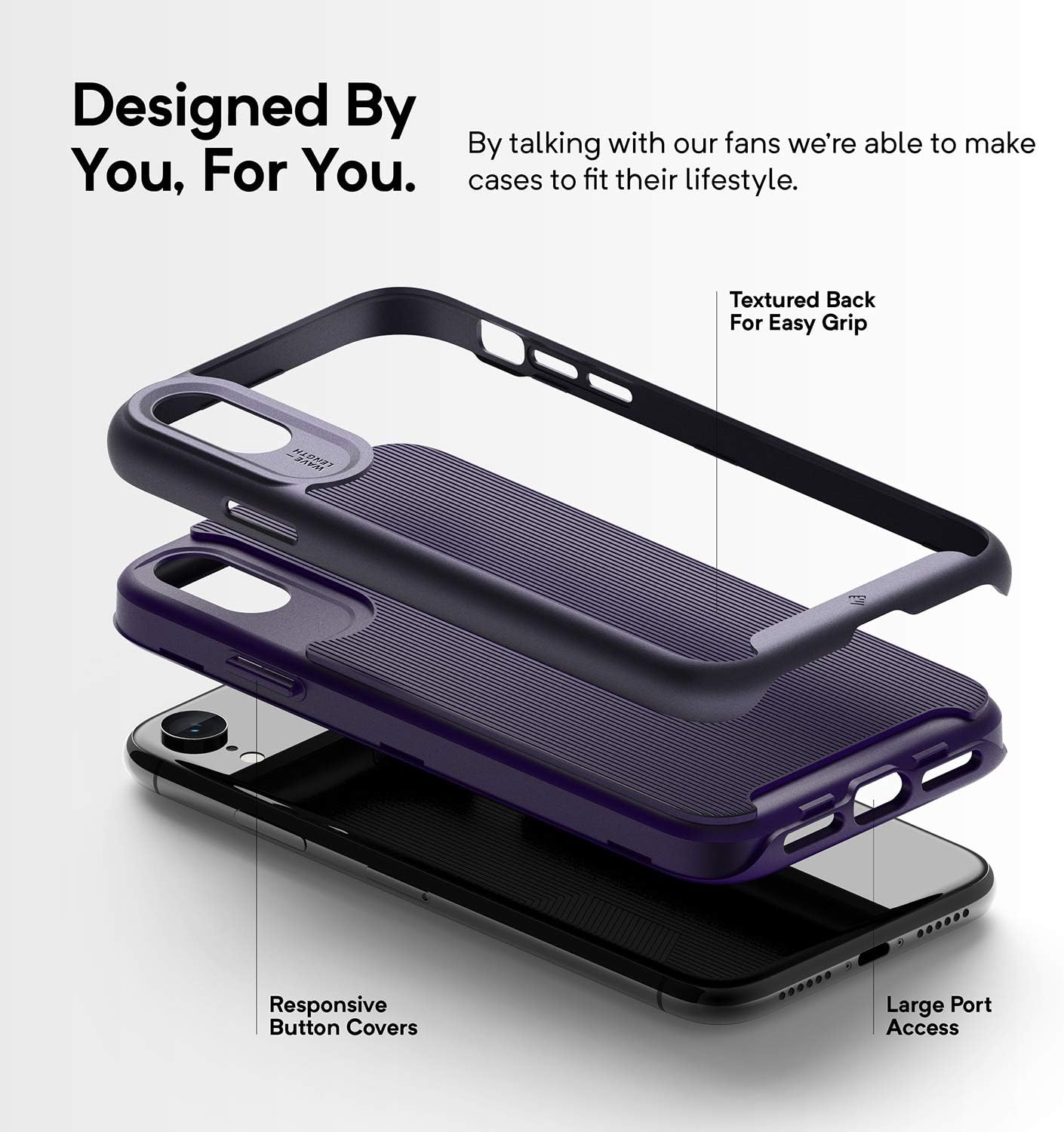 Caseology Wavelength for iPhone XR Cases for iPhone XR Case(2018) - Purple