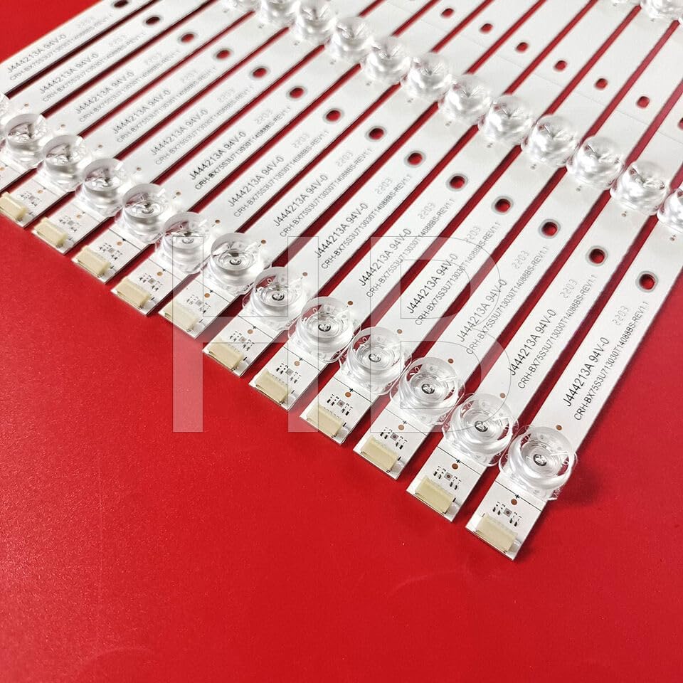 Full Set LED Backlight Strip Fit for Hisense 75R6E1 75R7E2 75R6E4 75RGE 75R7070E