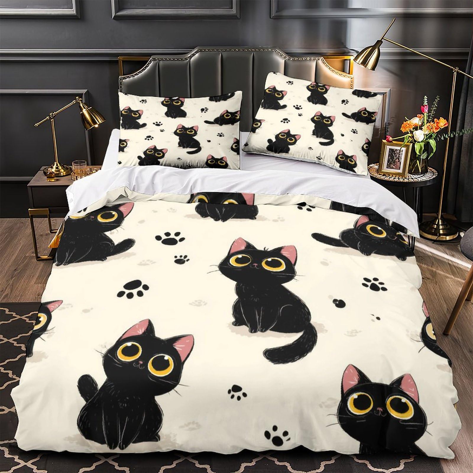 Housse de couette animaux 140x200 pour cocooner dans une chambre d'adulte ou d'enfant