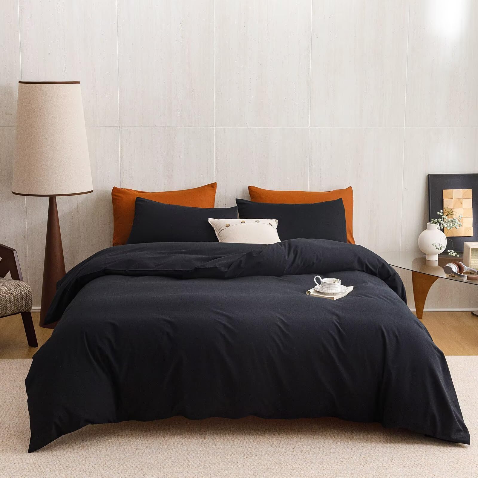 Washed Cotton Comforter Set - Twin 3Pcs -24 Washed Cotton Comforter Set - Twin 3Pcs -24