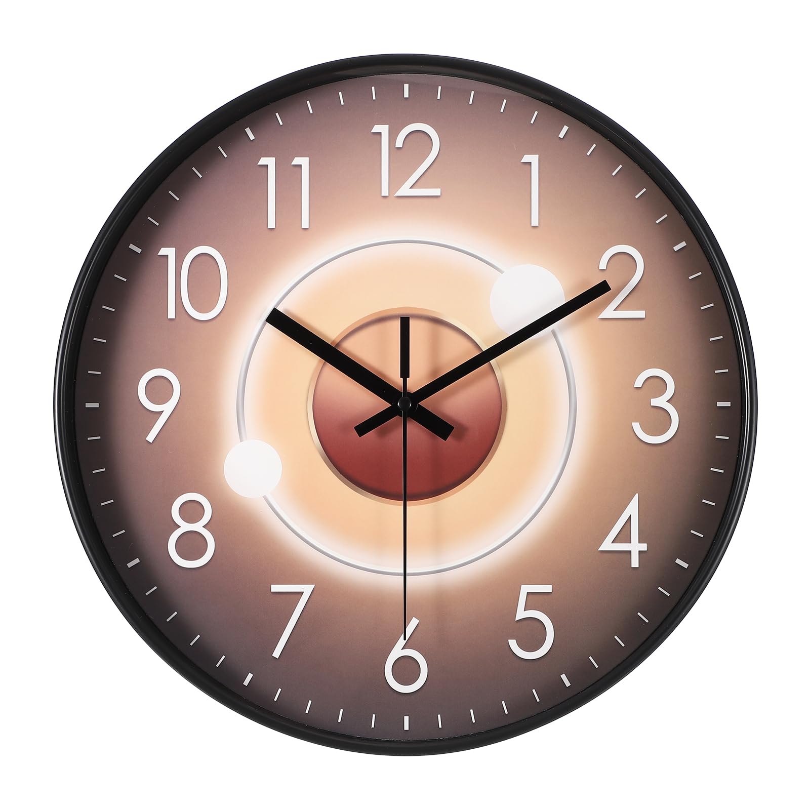 Horloge murale style moderne or et noir décoration raffinée pour maison