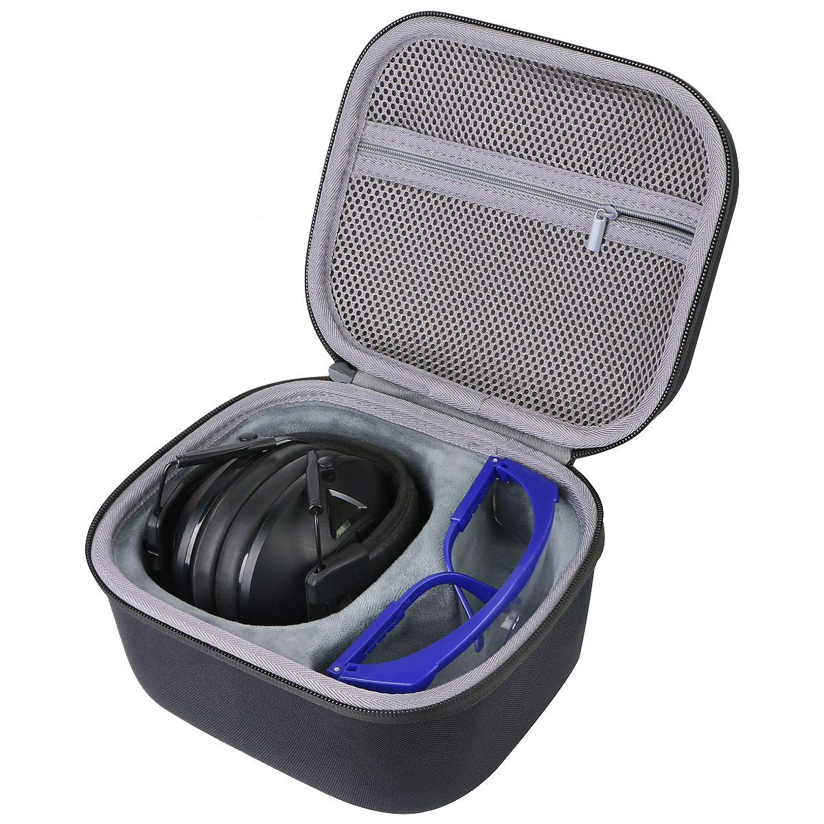 co2CREAHard Carrying Case fits ACT FIRE Electronic Shooting Hunting Ear Protection with Safety Glasses