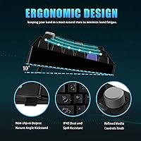 Vista 8 de DrunkDeer Teclado mecánico A75, teclados para juegos TKL, disparador rápido, interruptor magnético hiperrápido, USB compacto con cable RGB, 82