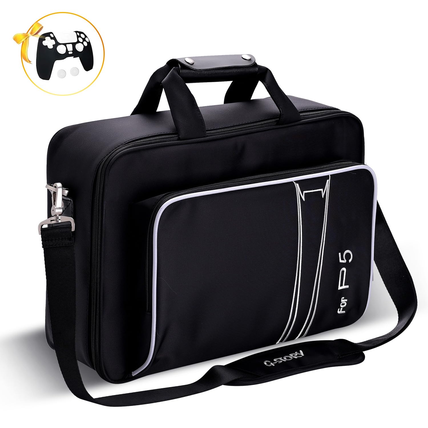 G-STORY Torba Transportowa Do Przenoszenia PS5 Slim, Czarna