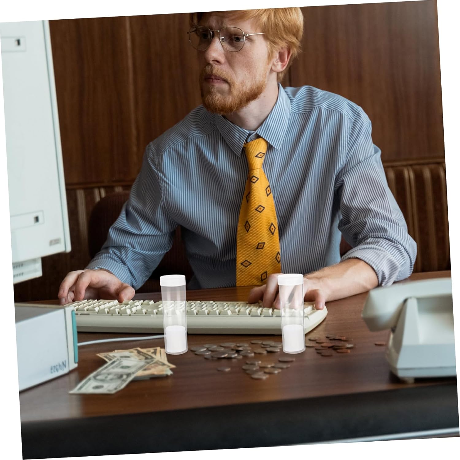 DOITOOL 40pcs Holders Covers Clear Tubes for Quarter and Collectibles Storage and