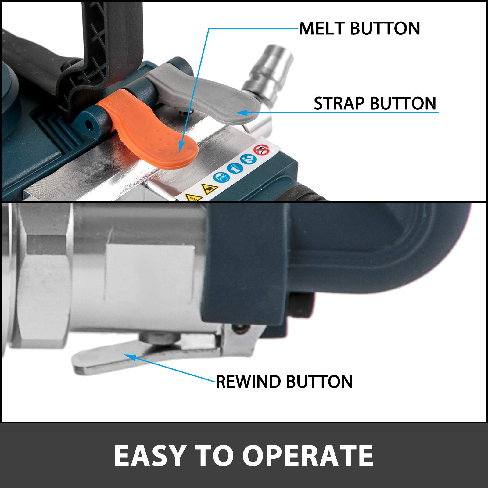 VEVOR B19 Pneumatic Strapping Tool Hand Held Strapping Machine with