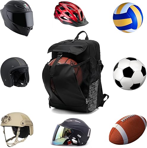 Miniatura 4 de MIHUNTER Bolsa de cola de motocicleta, bolsa de asiento, bolsa de casco impermeable de doble uso para motocicleta, soporte, Grande, Mochila