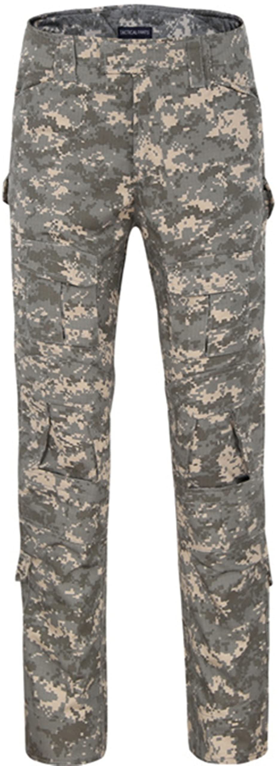 Czen Men's Acu Paintball Pants Combat Gear Tactical Bdu Pants Military Uniform Airsoft Pants Hunting Pants, L