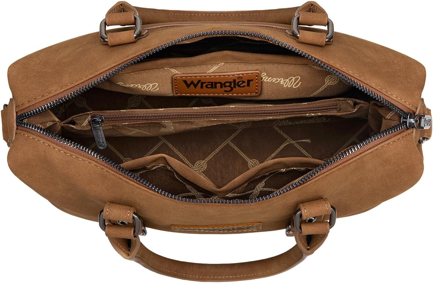 Wrangler Doctor Bag Top Handle Purse Hobo Shoulder Barrel Satchel Handbags for Women - Image 5