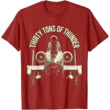 Thirty Tons Of Thunder A-10 Warthog Attack Jet T-Shirt