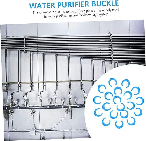 Miniatura 7 de 100 unids Purificador de Agua Hebilla Bloqueo Clips Sistema Accesorios Filtros De Agua Piezas para 14 Abrazaderas de Bloqueo Conectores Go-Parts