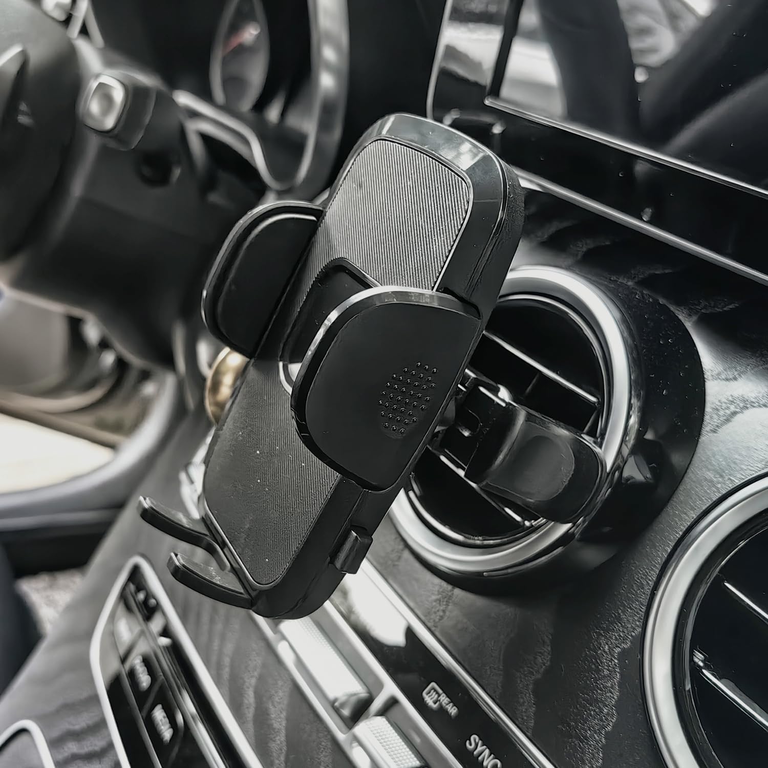 Car Cell Phone Holder Mount for Ford Mustang Ecoboost GT Premium Shelby GT 350 500 Shelby GT500 V6 (Not for Mach E) 2015-2023 Accessories Circular Air Vents Cellphone Mobile Phone Stand