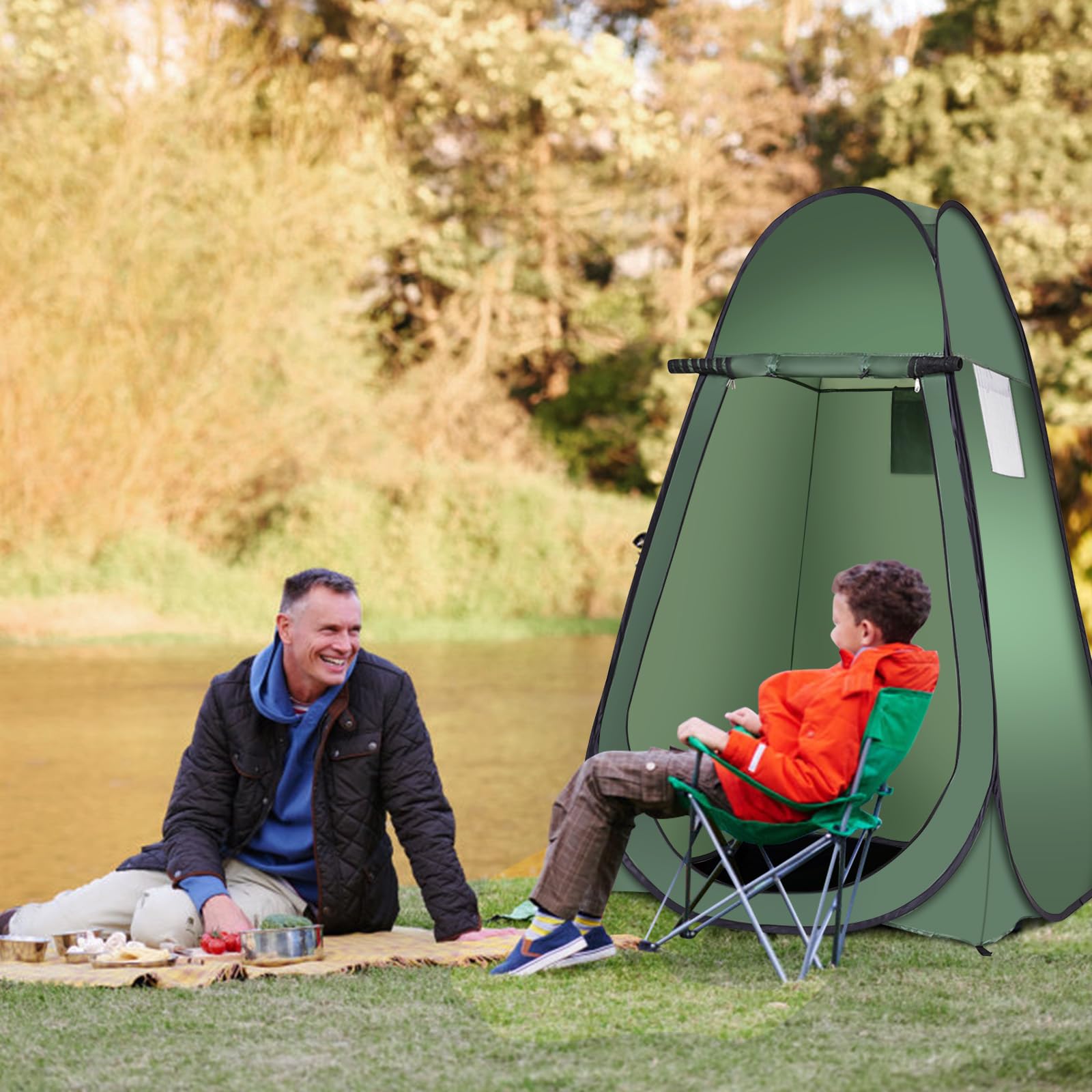 HOMASIS Tente De Douche Pop-up Avec Sac De Transport, Tente